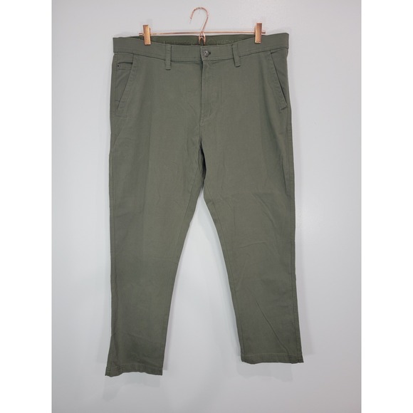 Weatherproof Mens 40x32 Beetle Green Canvas Pants Outdoor Casual Work - Picture 1 of 7